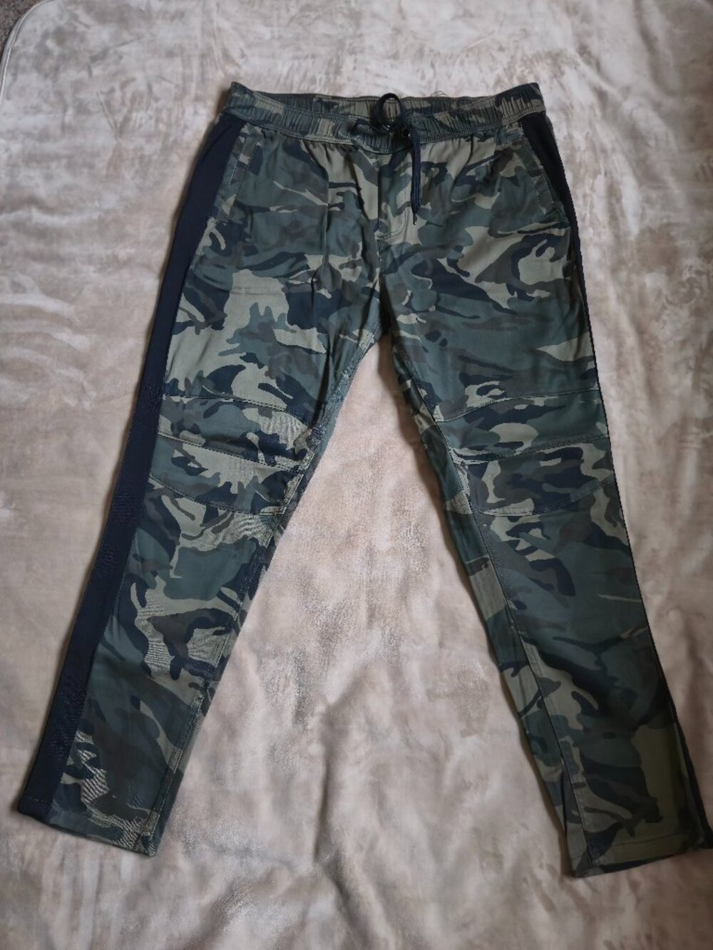 CSG Camo Moto Ribbed Stretch Twill Pants Green Camouflage Men's 2XL